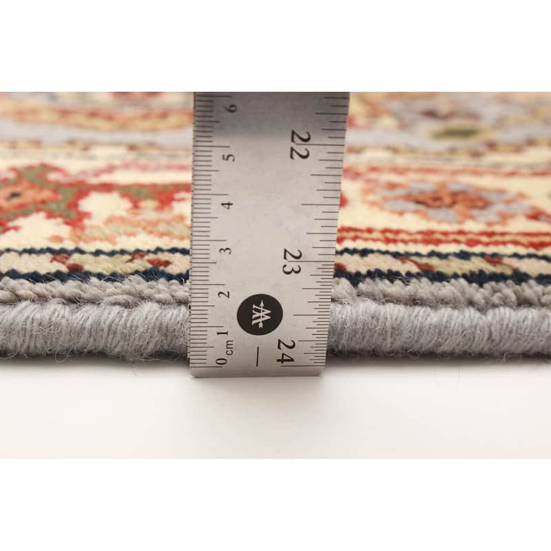 ECARPETGALLERY Hand-knotted Serapi Heritage Light Grey Wool Rug - 2'5 x 9'8