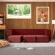 preview thumbnail 91 of 115, Porch & Den California King Convertible Sleeper Sofa and Ottomans