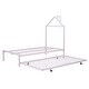 preview thumbnail 24 of 91, Twin Metal Platform Bed with Pull-Out Trundle, House Frame Design