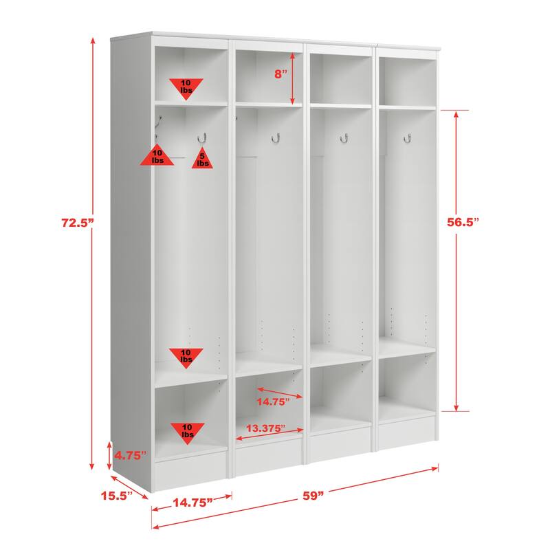 Prepac Narrow Entryway Organizer
