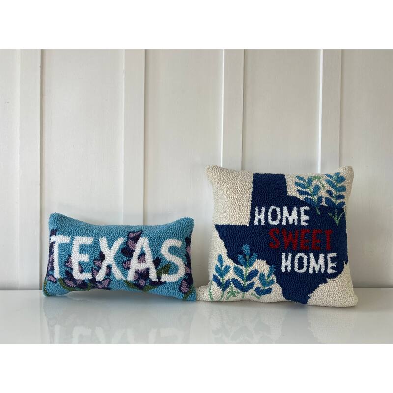 Home Sweet Home Texas Hook Pillow, 16x16"