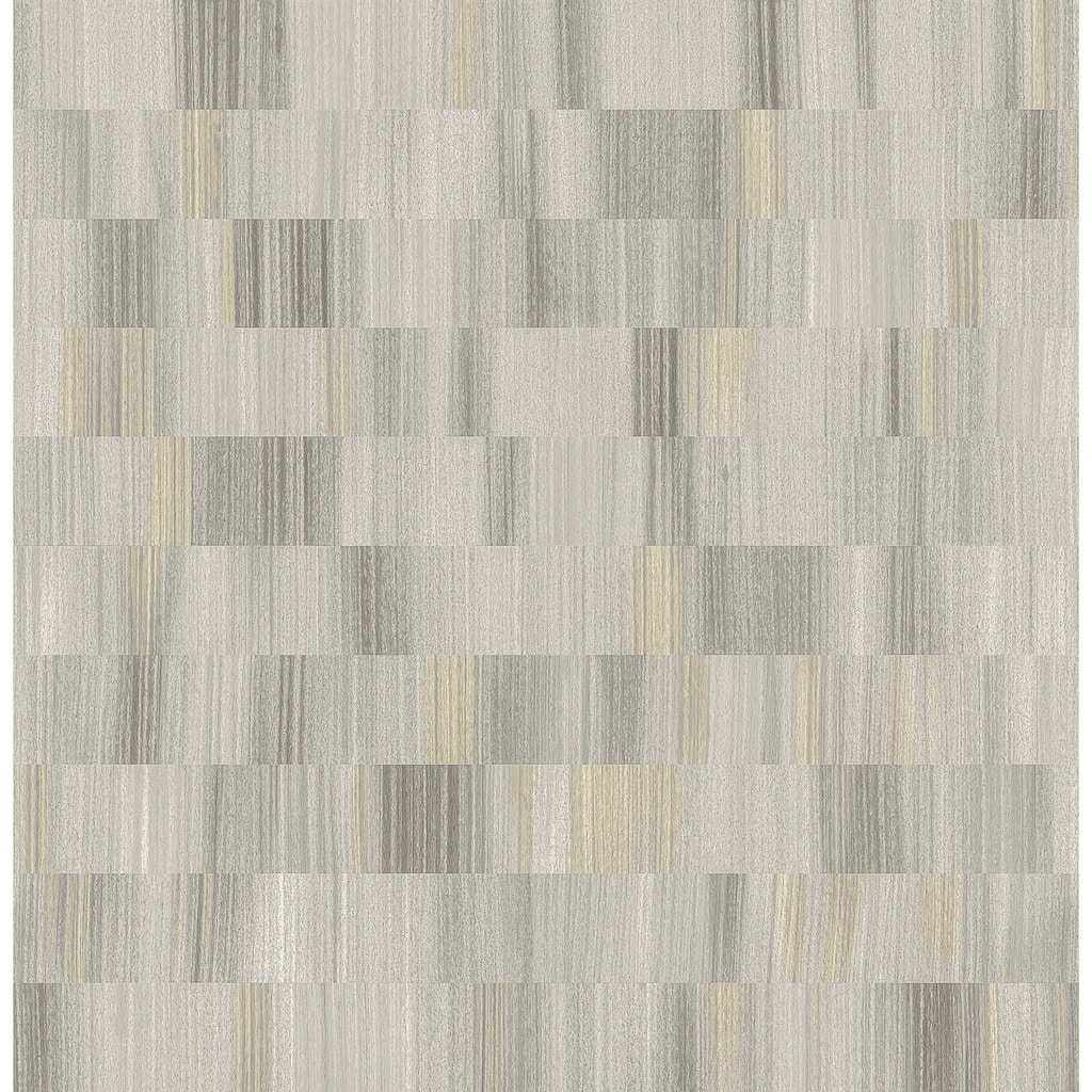 Sarah + Ruby Flicker Light Grey Horizontal Textured Stripe Wallpaper