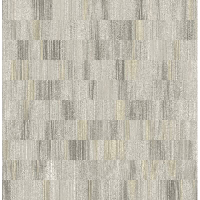Sarah + Ruby Flicker Light Grey Horizontal Textured Stripe Wallpaper