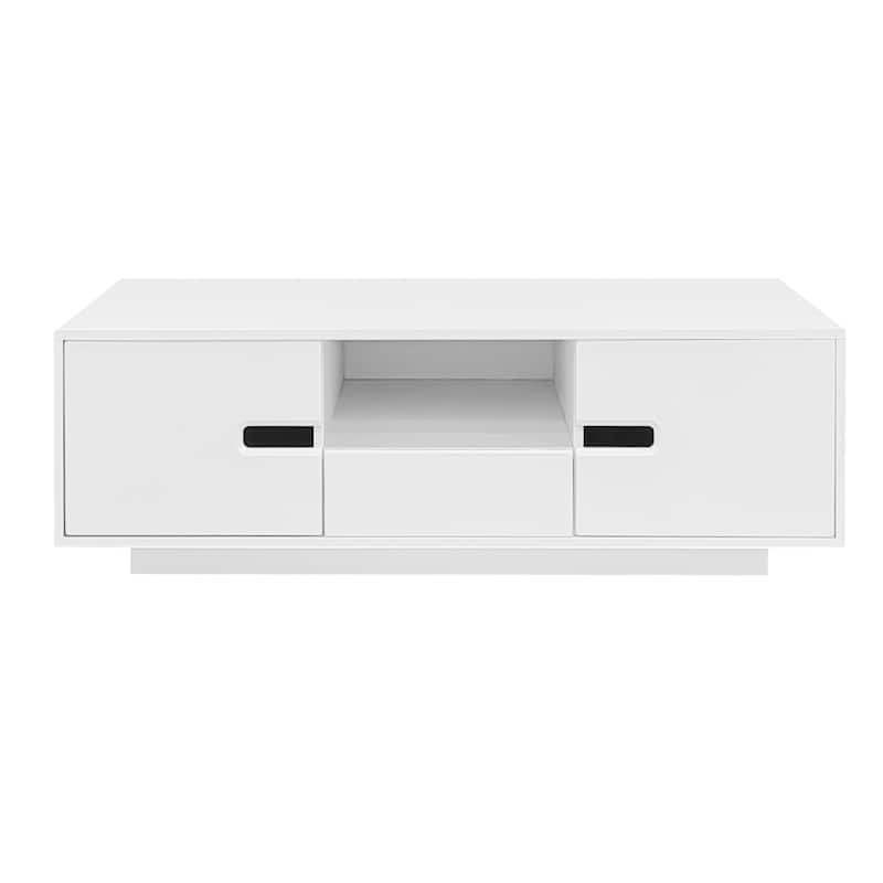 Rectangle LED Coffee Table with 16 Color LED Lights-47x23''