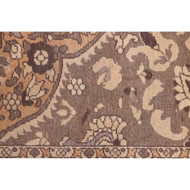 ECARPETGALLERY Hand-knotted Antalya Vintage Taupe Wool Rug - 6'8 x 9'7