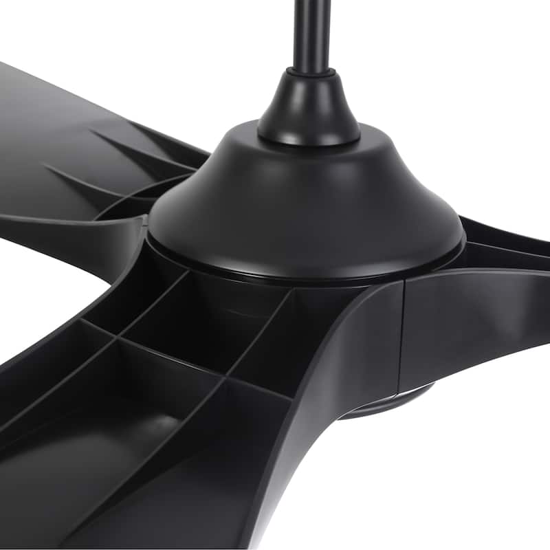 100" Industrial Black Extra Larger Propeller ABS 3-blade Outdoor Ceiling Fan without Light