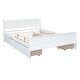 preview thumbnail 75 of 158, (Twin/Full/Queen)Curved Legs Design Platform Bed Frame with 4 Drawers