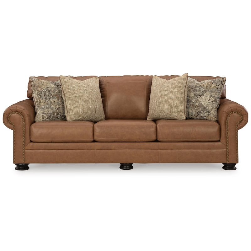 Signature Design by Ashley Carianna Caramel Queen Sofa Sleeper - 101" W x 40" D x 40" H