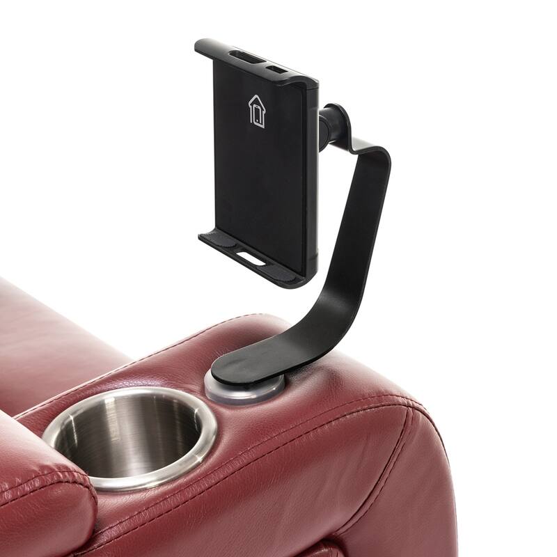 270 Degree Swivel PU Leather Power Recliner