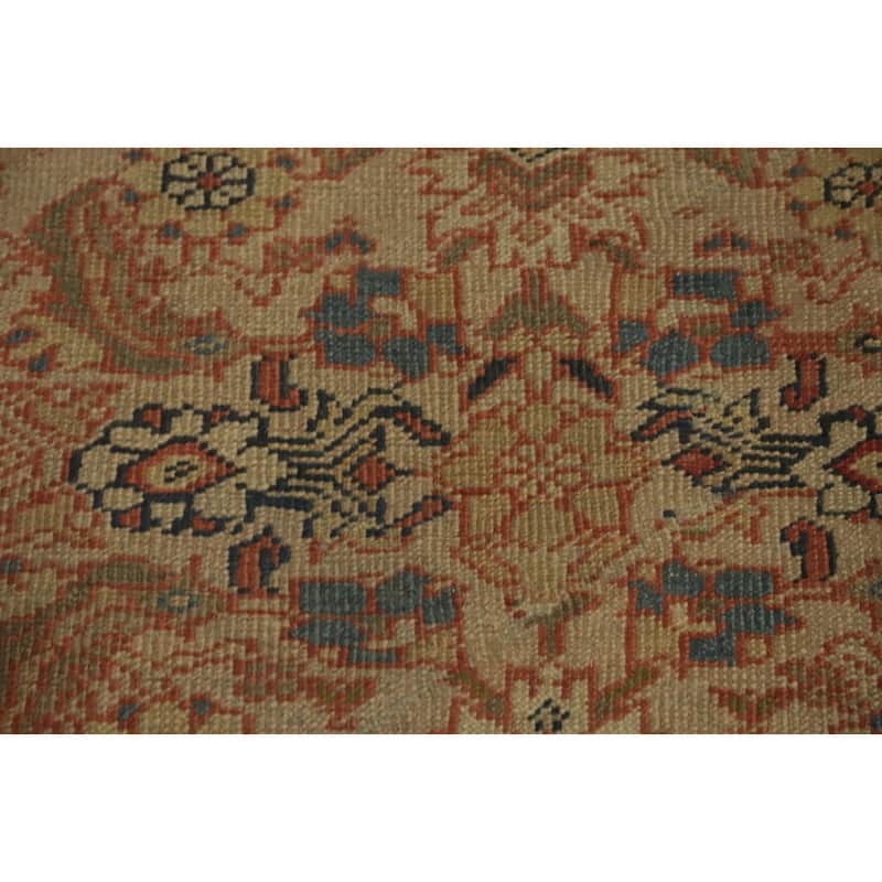 Hand Knotted Oriental 100% Wool Carpet Traditional Floral Brown Sultanabad Area Rug - 12' 5'' X 10' 9''