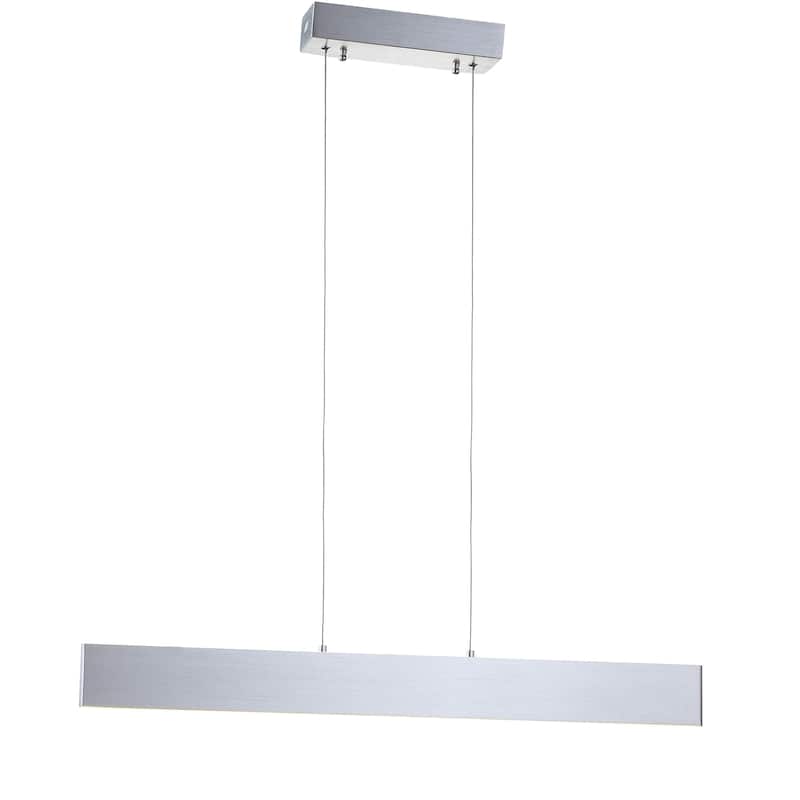 Julian 40" Dimmable Adjustable Integrated LED Metal Linear Pendant, by JONATHAN Y
