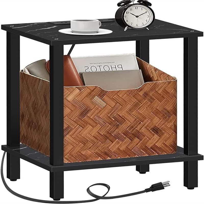 End Table with Charging Station