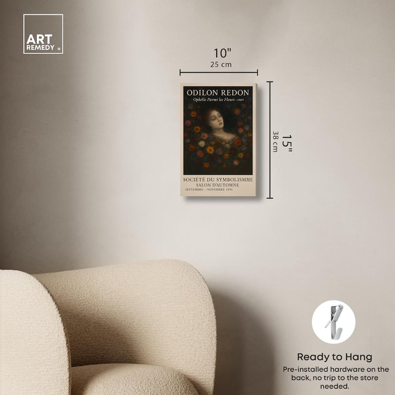 Redon's Beauty Canvas by Art Remedy, Gallery Wrapped
