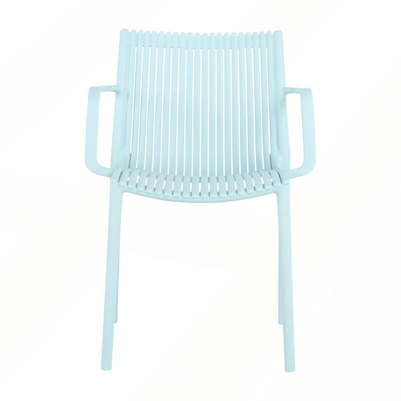 4-Pack All-Weather Polypropylene Chairs for Restaurant and Indoor Use