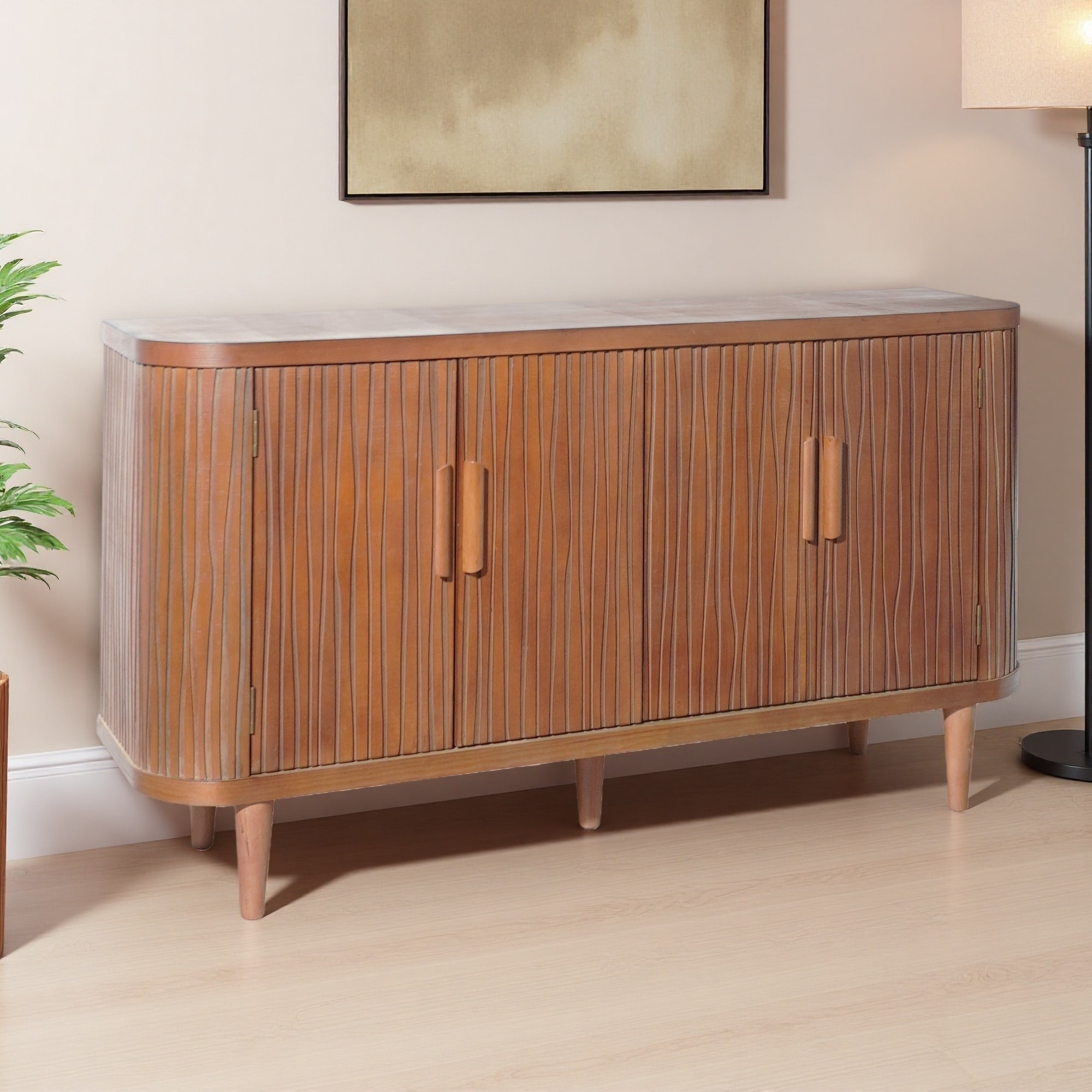 59" Modern Accent Sideboard with Adjustable Shelves