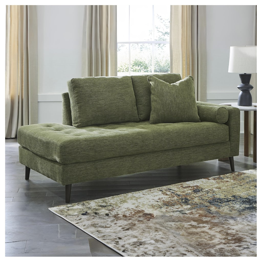 Signature Design by Ashley Bixler Olive Right-Arm Facing Corner Chaise - 37" W x 75" D x 37" H