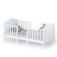 preview thumbnail 1 of 17, Gymax 2-in-1 Convertible Toddler Bed Kids Wooden Bedroom Furniture w/