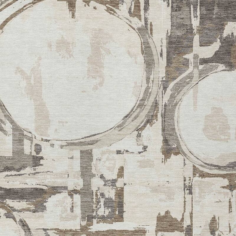 HomeRoots Geometric Transitional Rectangle Outdoor Rug