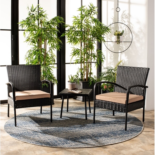 Safavieh Outdoor Living Moore 3 Pc Lounge Set. Opens flyout.