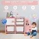 preview thumbnail 18 of 19, Toddler Truck Storage Organizer with Plastic Bins, Drawers and Cabinet - 43.5" x 13" x 26" (L x W x H)