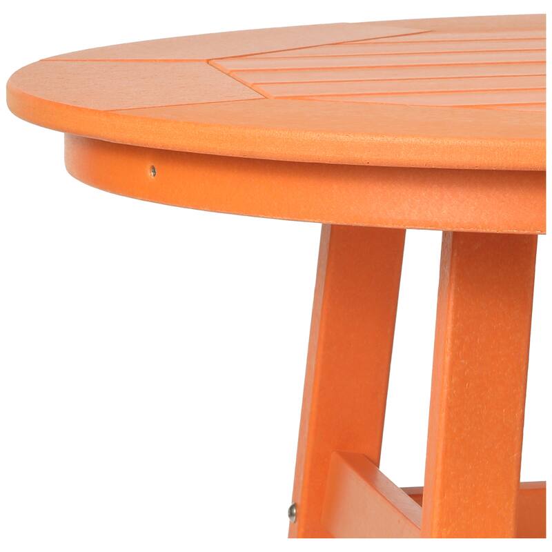 Polytrends Laguna Hdpe All Weather Outdoor Patio 35" Round Counter Table