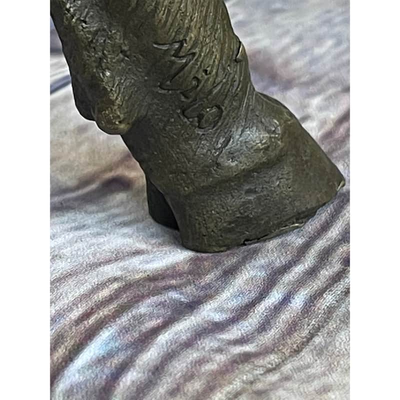 Milk Cow Cattle Bronze Statue Sculpture Figure Figurine Farm Decor 9 Inches X 11 Inches