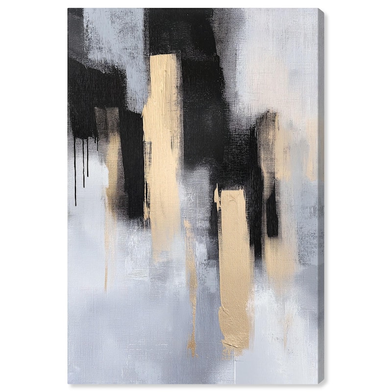 Onyx and Aureolin II Canvas by Art Remedy, Gallery Wrapped - 24" x 36"
