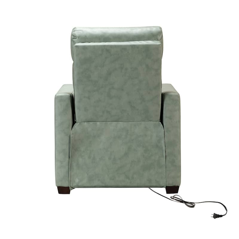 Alina 31.50"Wide Genuine Leather Power Recliner with USB Port, Set of 2