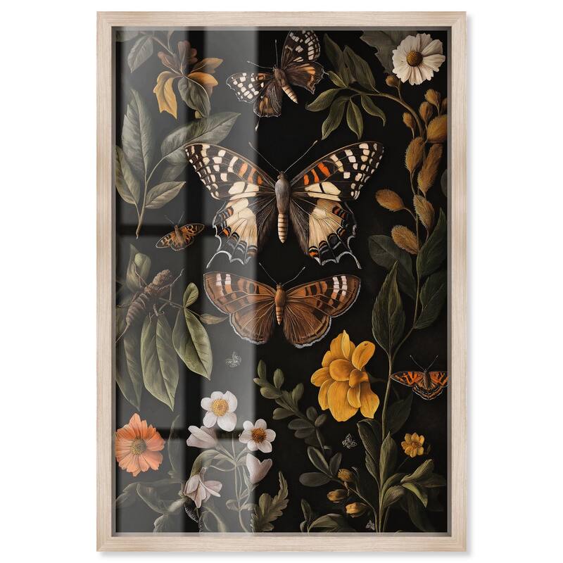 Winged Visitors I Shadowbox by Art Remedy - Natural - 24" x 36"