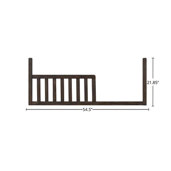 dimension image slide 1 of 2, Bello 55" Wide Convertible Guard Rail