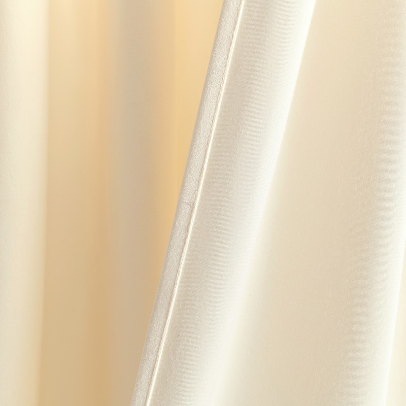 Lush Decor Prima Velvet Solid Light Filtering Back Tab Rod Pocket Window Curtain Panels Set