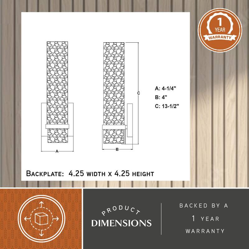 Vilo 1-Light 4.25 in. W Satin Nickel Bathroom Vanity Lighting Fixture, Clear Water and White Frosted Glass, Wall Mount Sconce