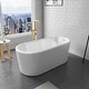 preview thumbnail 2 of 4, Miseno 257059-BAT Caserta 59" Free Standing Acrylic Soaking Tub with