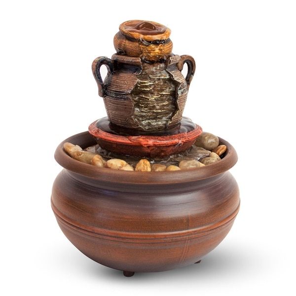 Cordless Tranquility Pottery Fountain
