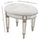 preview thumbnail 8 of 6, Garbo Mirrored Vanity Stool