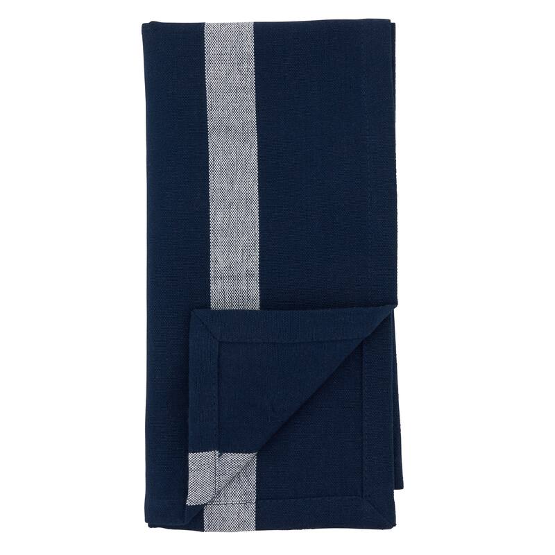 Table Napkins With Banded Design (Set of 4)