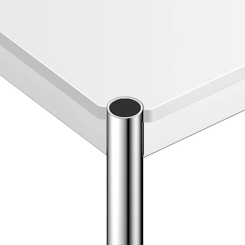 39inch Coffee Table Square Tea Table Polished Stainless Steel