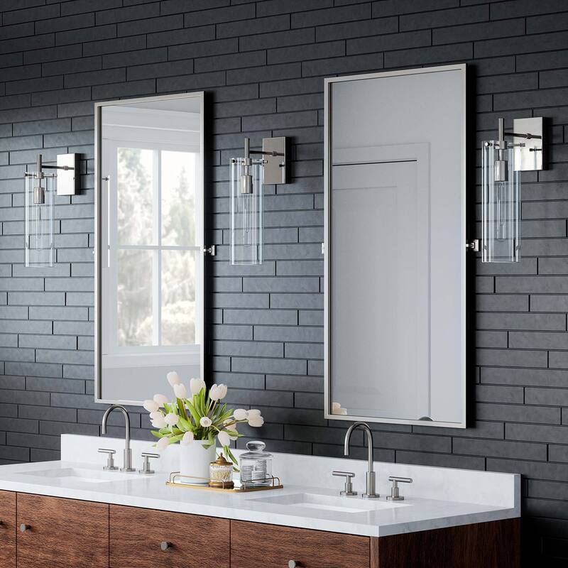 Skylark Wall Sconce - Clear Polished Nickel
