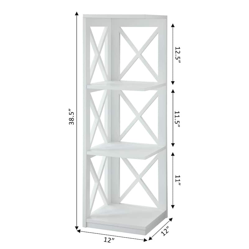 Convenience Concepts Oxford 3 Tier Corner Bookcase