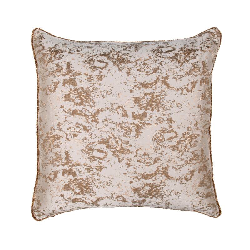 Villa by Classic Home Mica Woven Fabric Throw Pillow - 22x22 - White
