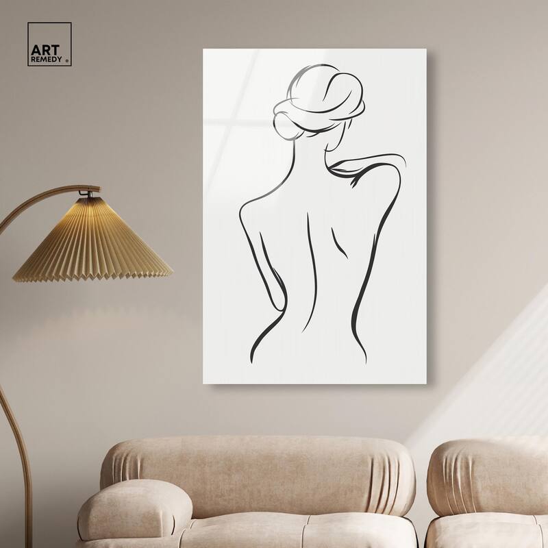 Woman in Contour III Acrylic by Art Remedy, Ready to Hang