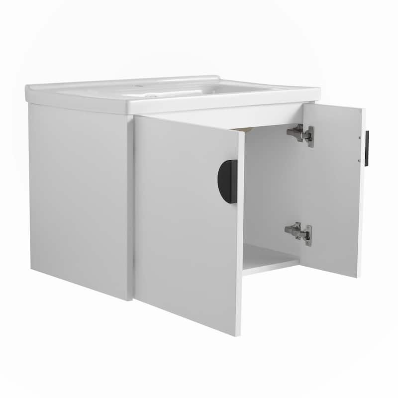 28 Inch Bathroom Vanity with Ceramic Sink
