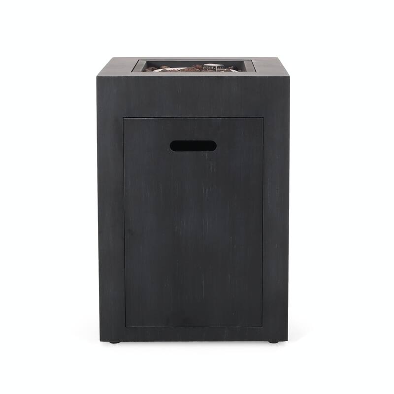 19.5" Outdoor Propane Fire Pit, 30,000 BTU, Tank Inside