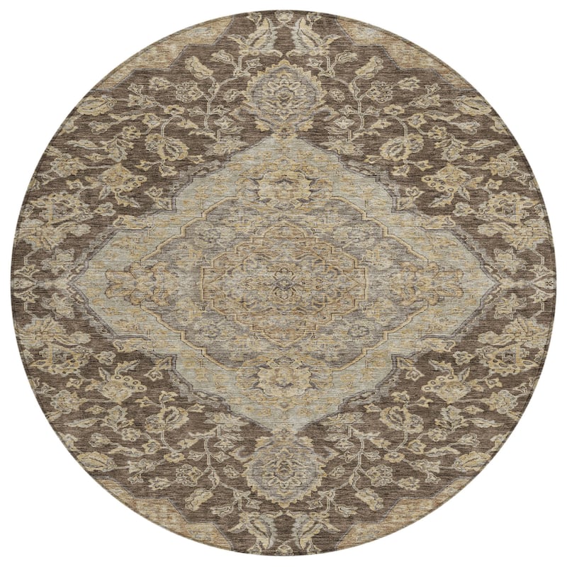 HomeRoots Oriental Traditional Rectangle Outdoor Rug