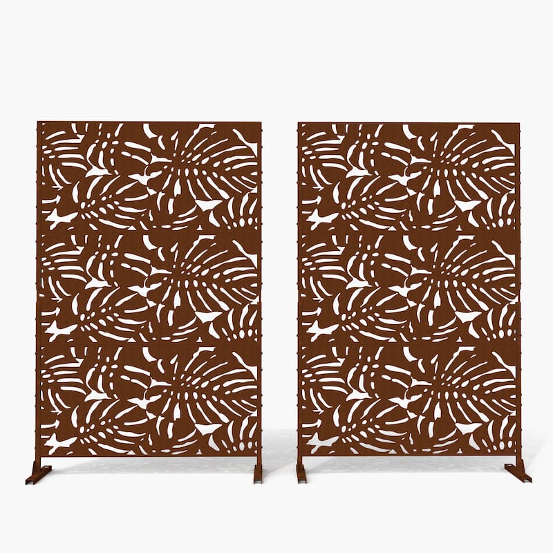 Outdoor Free Standing Metal Privacy Screen