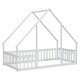preview thumbnail 48 of 52, Twin Floor House Bed with Fence,Guardrails