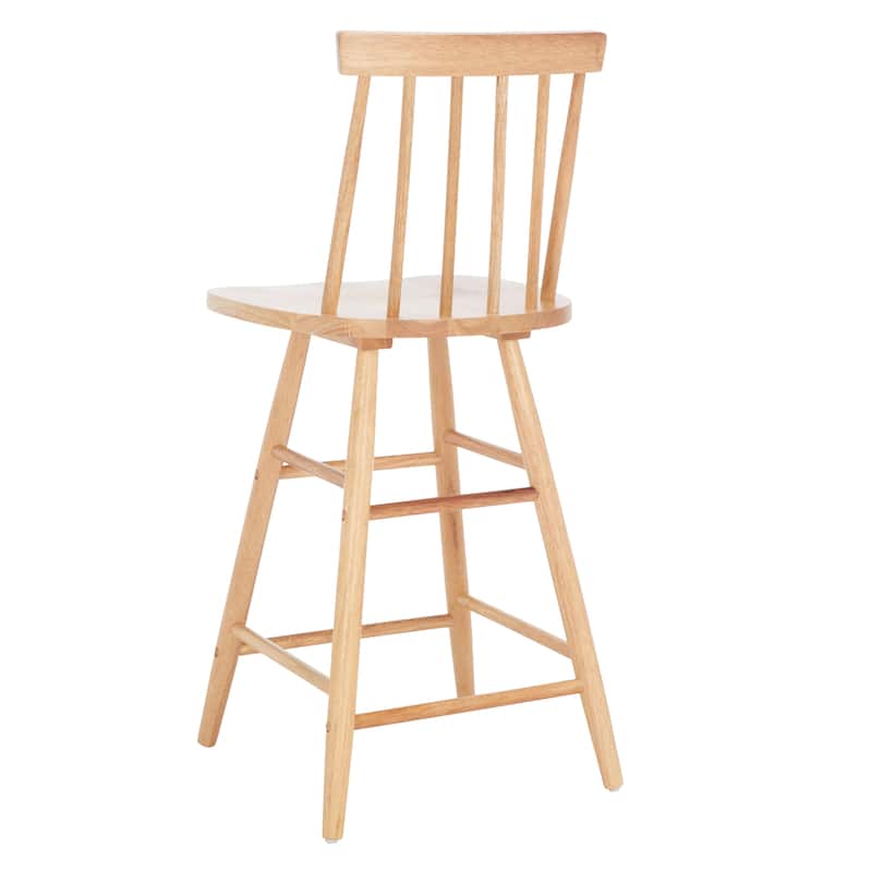 SAFAVIEH Nanie Wood 25-inch Counter Stool - 17 In. W x 17 In. D x 38 In. H - 17Wx17Dx38H