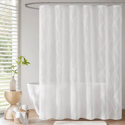 Madison Park Candice Sheer Shower Curtain