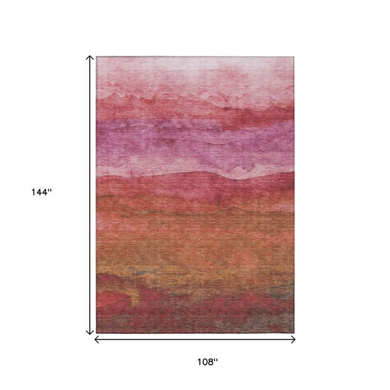 HomeRoots Abstract Modern Rectangle Outdoor Rug
