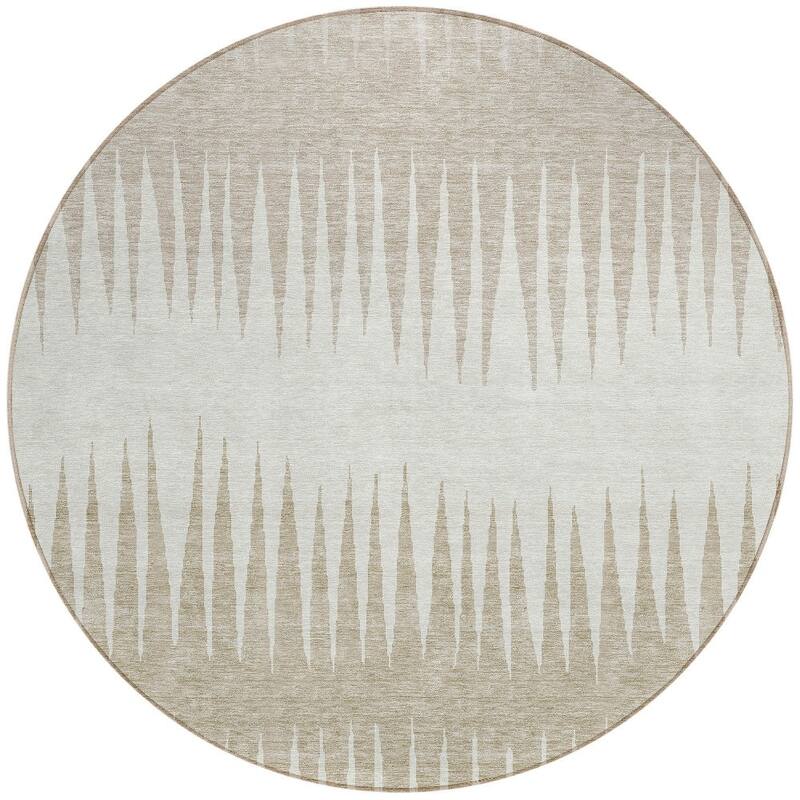HomeRoots Striped Transitional Rectangle Outdoor Rug